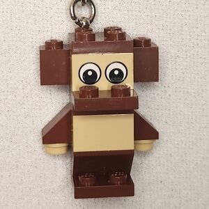 LEGO Monkey Keychain #850417 Retired Lego Monkey Key Ring